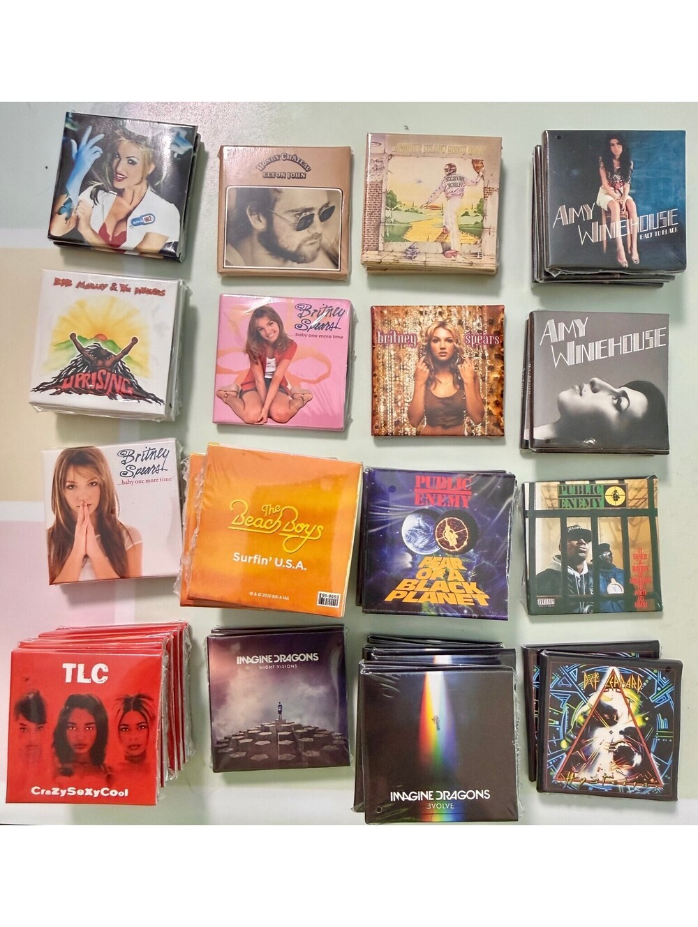 MGA Miniverse Real Music Mini Vinyl YOU PICK Britney Elton Amy Def Leppard TLC